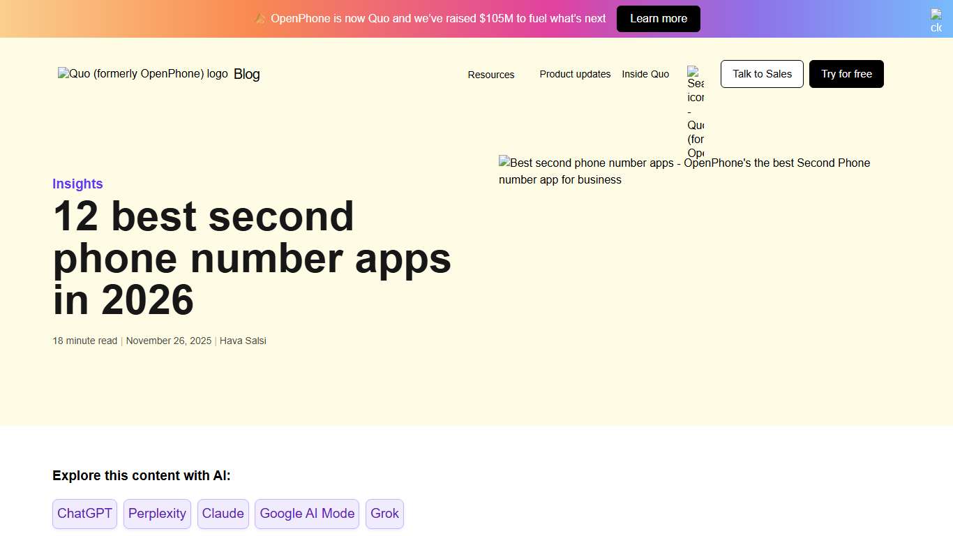 12 Best Second Phone Number Apps in 2026